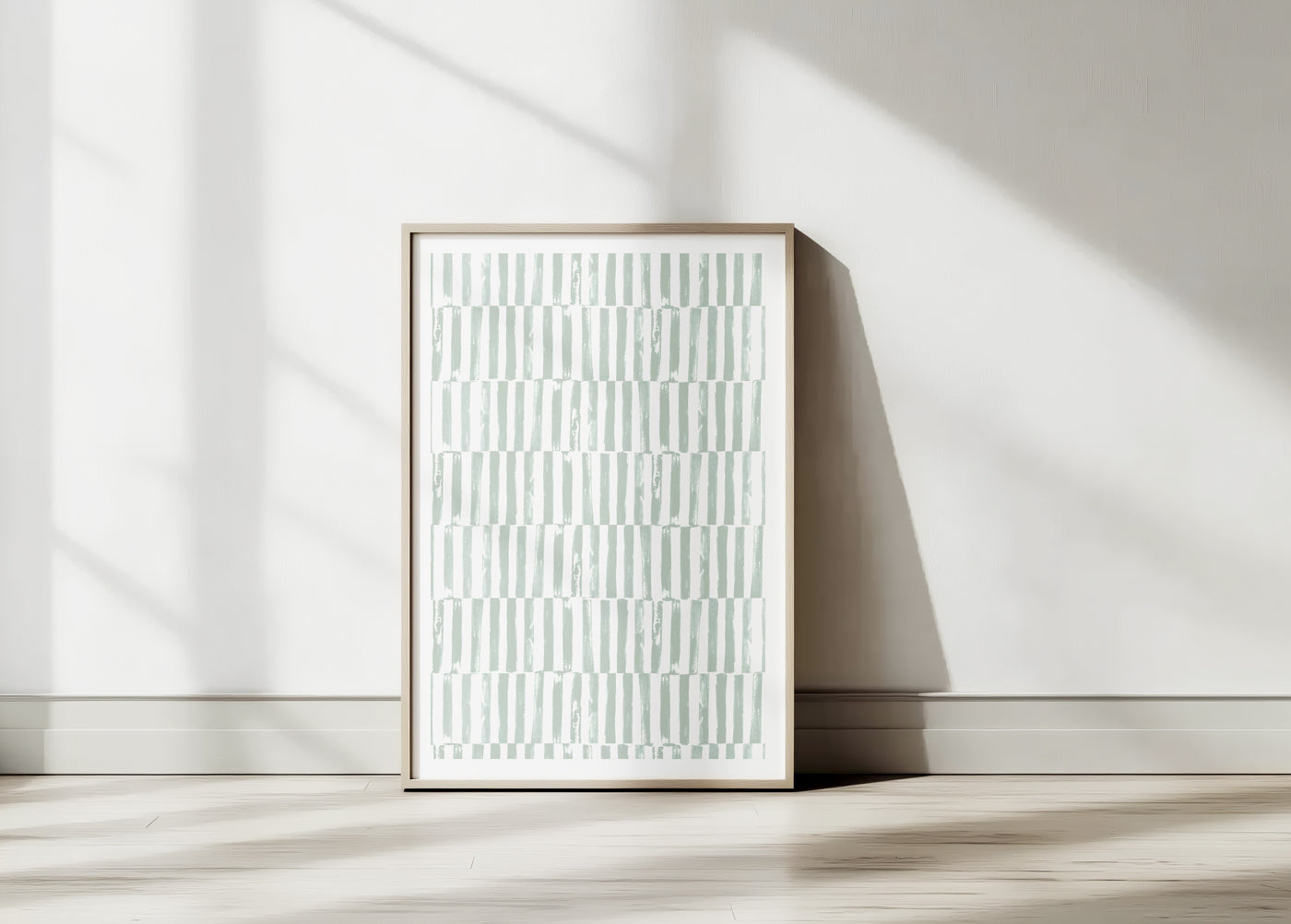 Blockprinted Stripes Print