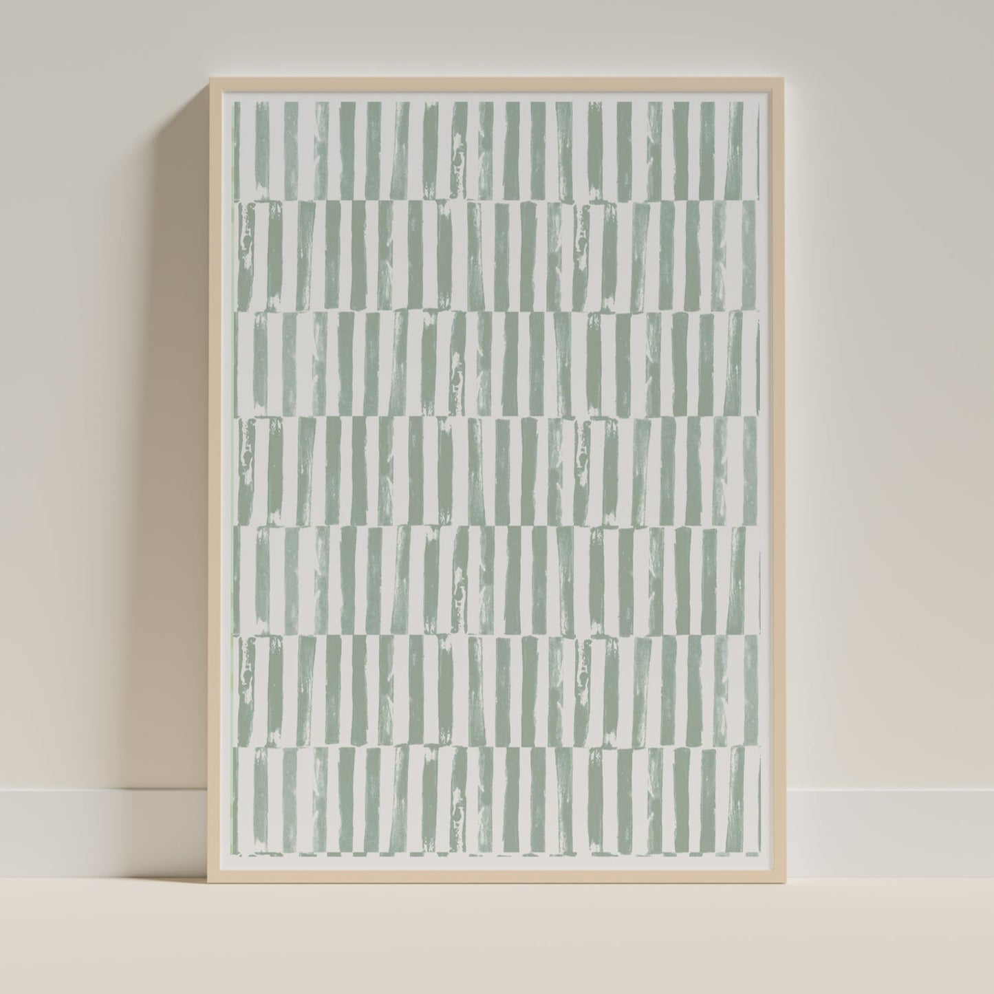 Blockprinted Stripes Print