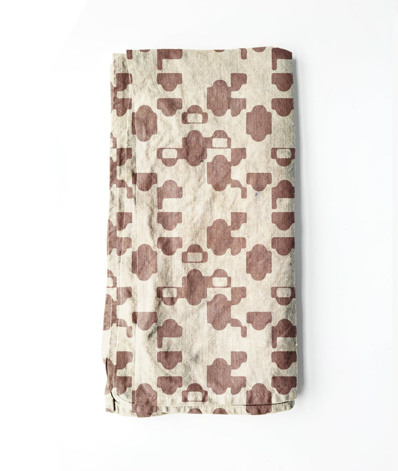100% Linen Tea Towel - Raisin