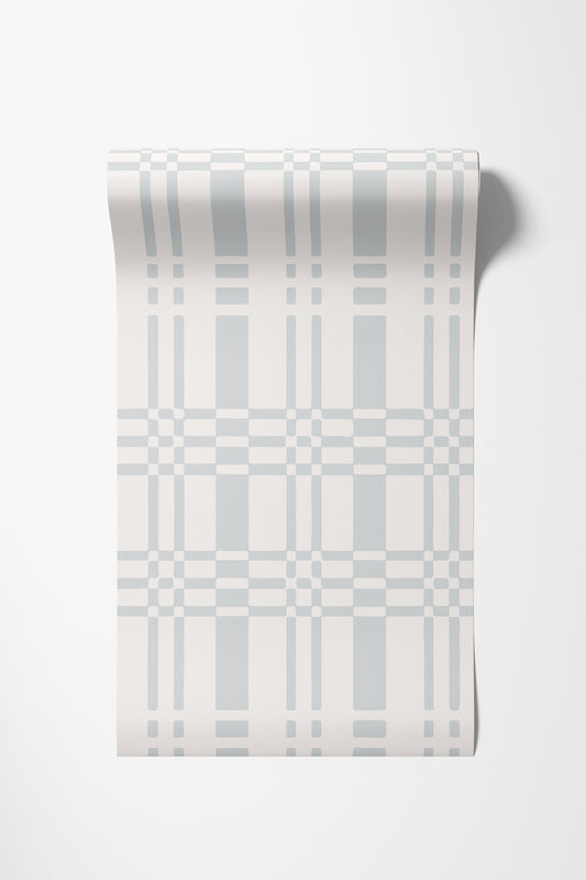 Linen Weave Lake Wallpaper
