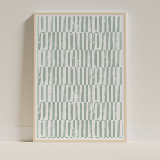 Blockprinted Stripes Print