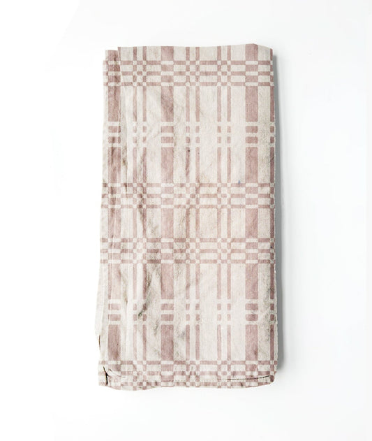 100% Linen Tea Towel - Woven Mauve
