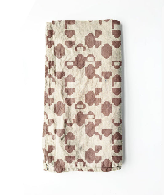 100% Linen Tea Towel - Raisin